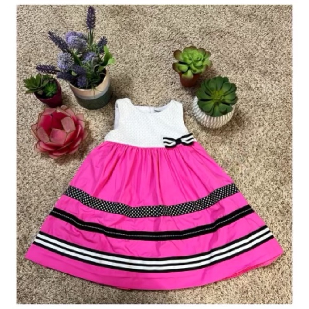 Elegant Crochet Pink Dress